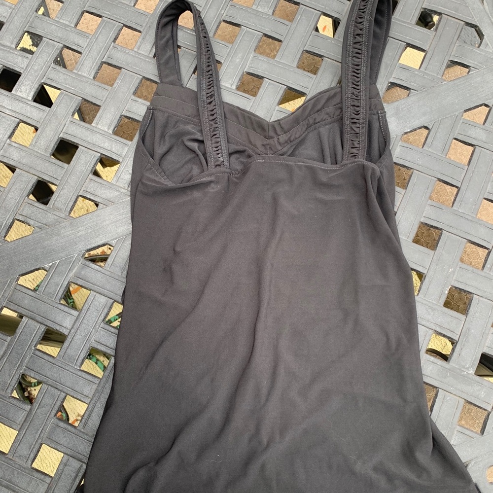 *NEW* Black Rouched Tank Top - Picture 4 of 4
